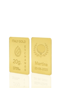 9 Karat Sport Golf Goldbarren aus 20 g - Geschenk-Ideen Sport - IGE Gold