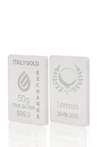 Reines Sport Silberbarren aus 50 g - Geschenk-Ideen Sport - IGE Gold