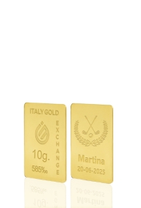 14 Karat Sport Golf Goldbarren aus 10 g - Geschenk-Ideen Sport - IGE Gold