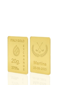 9 Karat Sport Golf Goldbarren aus 20 g - Geschenk-Ideen Sport - IGE Gold
