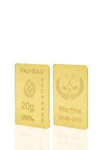 14 Karat Sport Golf Goldbarren aus 20 g - Geschenk-Ideen Sport - IGE Gold