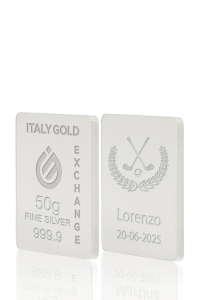 Reines Sport Silberbarren aus 50 g - Geschenk-Ideen Sport - IGE Gold