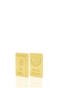 14 Karat Sport Golf Goldbarren aus 5 g - Geschenk-Ideen Sport - IGE Gold