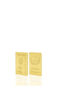 18 Karat Sport Golf Goldbarren aus 5 g - Geschenk-Ideen Sport - IGE Gold