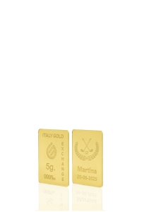 24 Karat Sport Golf Goldbarren aus 5 g - Geschenk-Ideen Sport - IGE Gold