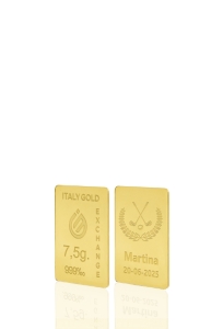 24 Karat Sport Golf Goldbarren aus 7,5 g - Geschenk-Ideen Sport - IGE Gold