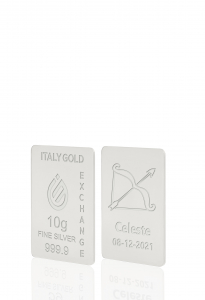 Lingou de Argint Pur semn zodiacal Săgetător 10 g. - Idee Cadou Semne Zodiacale - IGE Gold