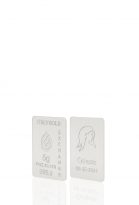 Lingote de Plata Pura 5 gr. signo zodiacal virgo - idea de regalo Signos del zodiaco - IGE Gold