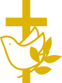 Confirmation 2 Colombe avec Rameau et Sainte Croix - IGE GOLD