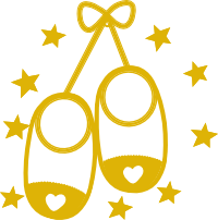 Pantofiori cu inimioare - IGE GOLD