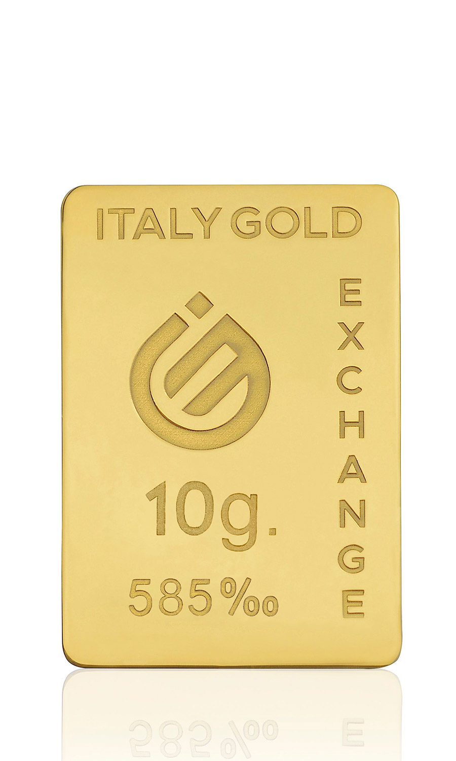 Lingotto Oro 14 Kt da 10 gr - Idea Regalo Ferro di cavallo - IGE: Italy Gold Exchange
