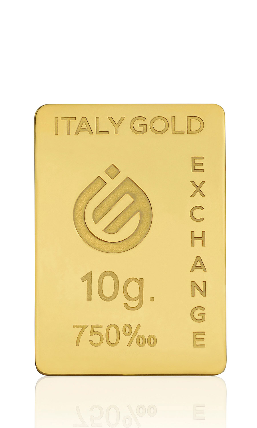 Lingotto Oro 18 Kt da 10 gr. - Idea Regalo Scarabeo - IGE: Italy Gold Exchange