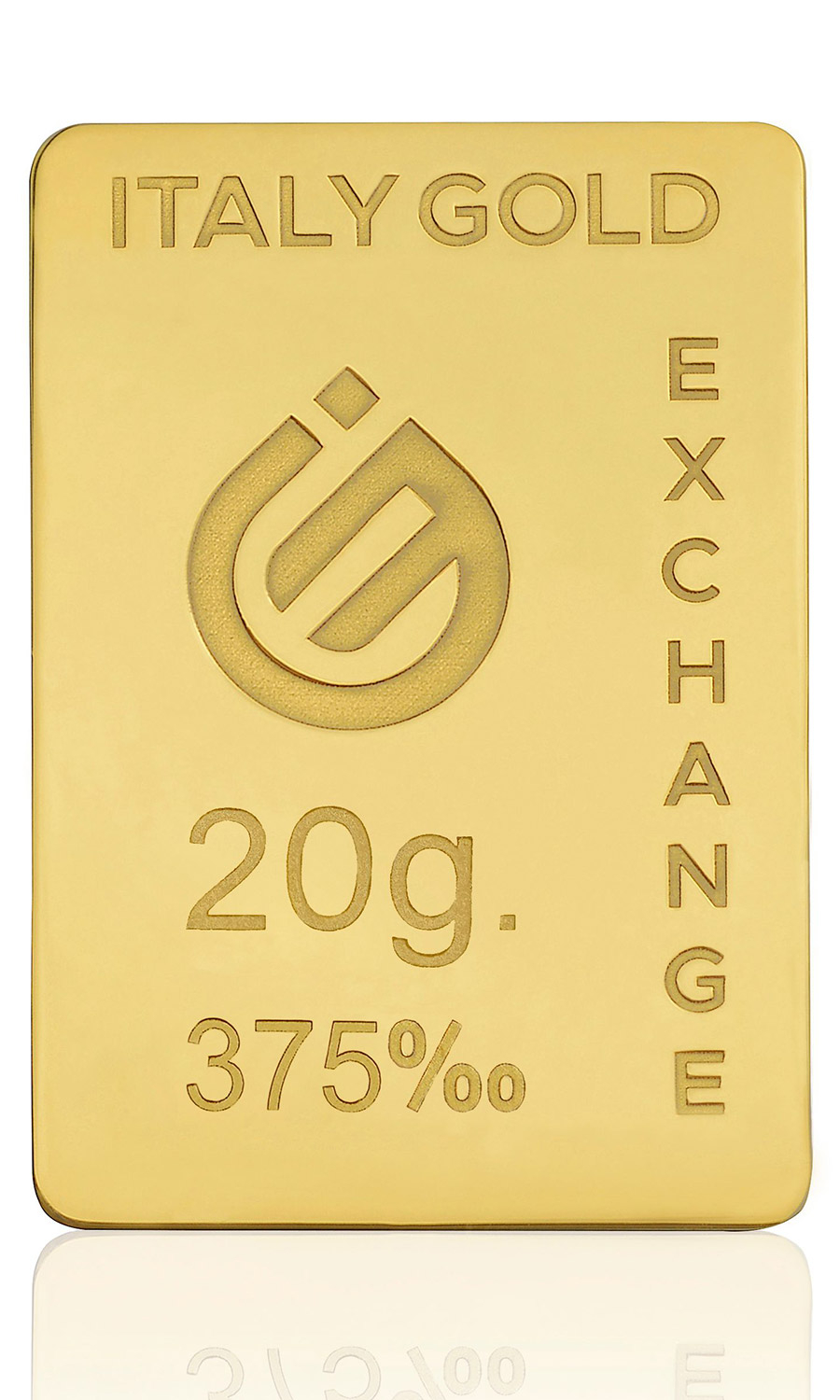 Lingotto Oro 9 Kt da 20 gr. - Idea Regalo Ferro di cavallo - IGE: Italy Gold Exchange