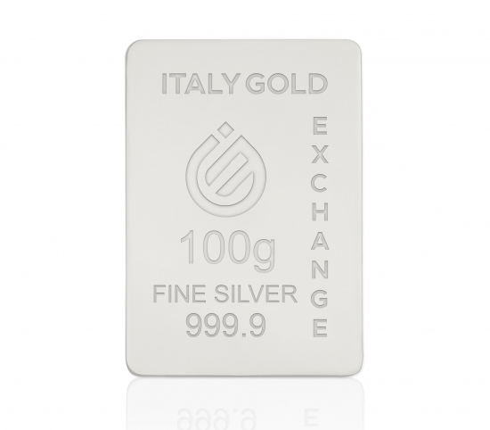 Lingou de Argint Pur de 100 g. IGE GOLD