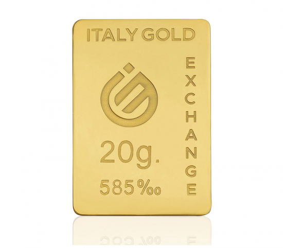 Lingote de Oro de 14 Kt de 20 gr. IGE GOLD