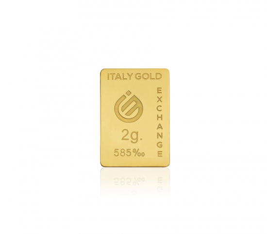 14 Karat Goldbarren von 2 g IGE GOLD