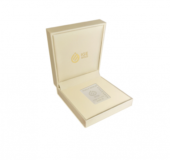 Lingou de Argint Pur de 20 g. IGE GOLD