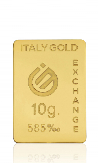 Gold ingot 14 Kt - 10 gr. - Gift Idea Star Signs - IGE Gold