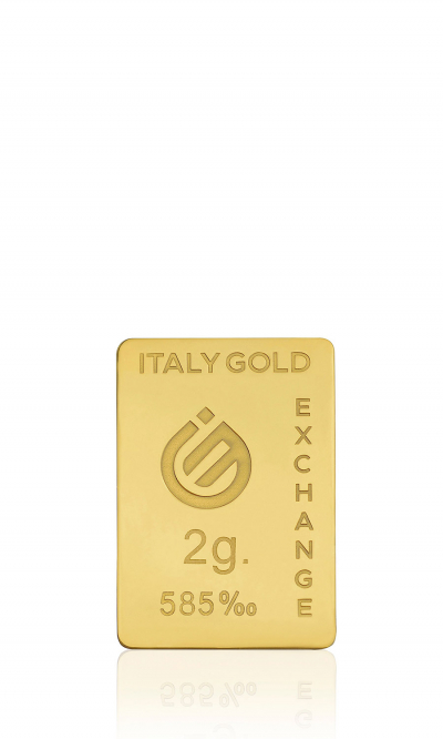 Lingot Or 14 ct de 2 g. - IGE Gold