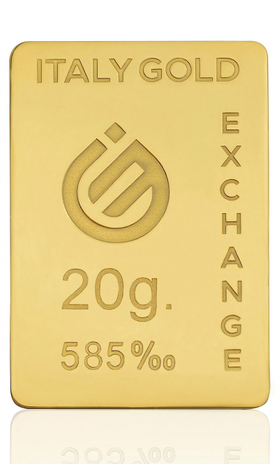 Gold ingot 14 Kt - 20 gr. - Gift Idea Star Signs - IGE Gold