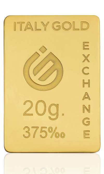 Gold ingot 9 Kt - 20 gr. - Gift Idea Star Signs - IGE Gold