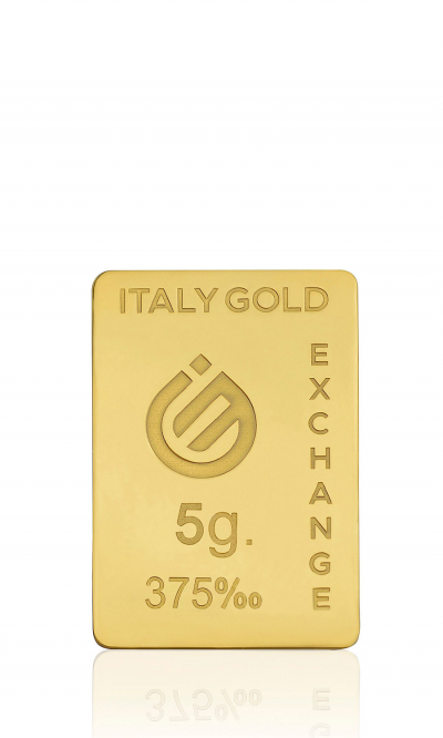 Lingote de Oro de 9 Kt de 5 gr. - idea de regalo signos del zodiaco - IGE Gold