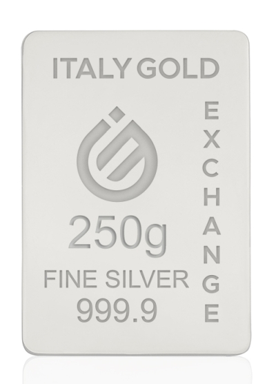 Lingotto Argento Puro  da 250 gr. - IGE Gold